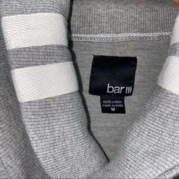 Bar III Grey Heather Pull Over Sweatshirt - Picture 5 of 7